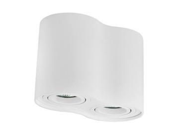 ДВОЙНАЯ ЛАМПА, КРУГЛЫЙ GU10, БЕЛЫЙ