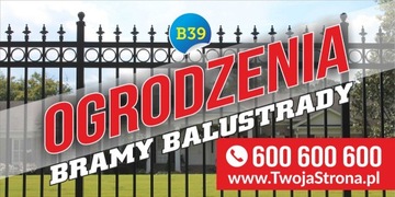 Baner Reklama - Usługi brukarskie 2,5x1,25m Szyld