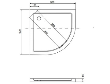фото ориг. №3, Children's pool besco aron slimline semicircular 90 x 90 centimeters