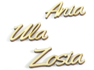 DECOUPAGE IMIĘ WYRAZ NAPIS LICZBA WYS. 2.0cm YT
