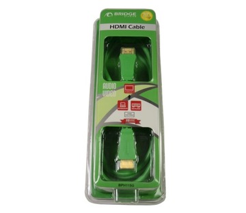 KABEL PRZEWÓD HDMI PREMIUM FULL HD 1.5m GREEN