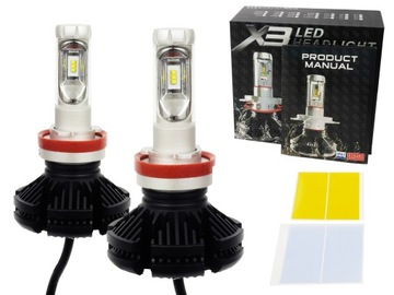 Żarówki LED H11 X3 ZES 50W DZIEŃ/NOC HOM. E8 10R