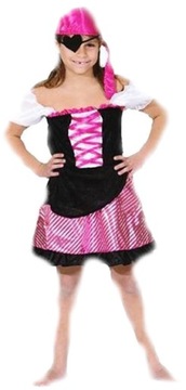 UPIORNA PIRATKA 116cm STRÓJ KOSTIUM PRZEBRANIE