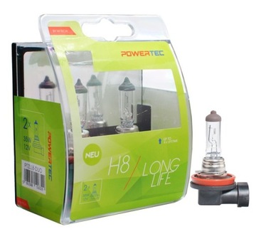 Żarówka PowerTec H8 PGJ19-1 12V 35W LONG LIFE DUO