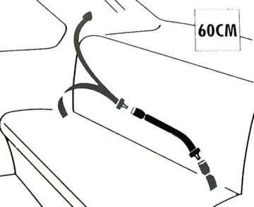 АДАПТЕР УДЛИНИТЕЛЯ РЕМНЯ БЕЗОПАСНОСТИ РЕМНИ БЕЗОПАСНОСТИ УДЛИНИТЕЛЬ ЧАСОВ 60 ​​СМ