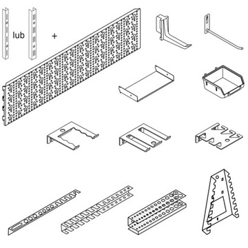 ВЕШАЛКА-ДЕРЖАТЕЛЬ НАСТЕННЫЙ КРЮК ДЛЯ ИНСТРУМЕНТОВ 205X185MM