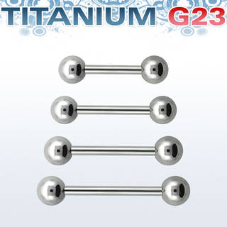 Kolczyk do sutka z tytanu G23 - długość 14 mm