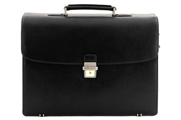TS34 TECZKA torba laptopa AKTÓWKA skóra naturalna