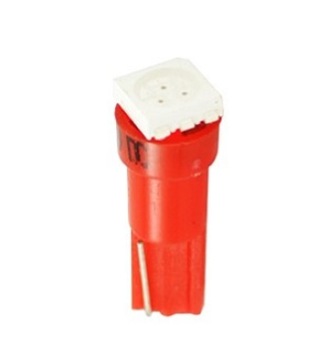 Żarówka T5 R5 LED W2W W1,2W 1 SMD 5050 czerwona