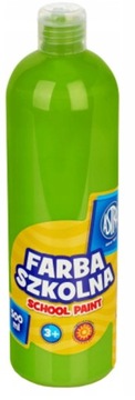 Farba szkolna ASTRA plakatowa 500 ml limonkowa