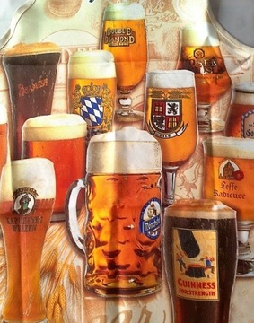 BEER fartuch barmański PIWO 57x71cm