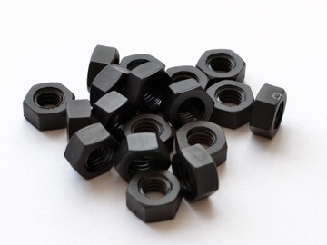 Nakrętka Nakrętki czarna plastikowa PA6 M8 10szt.