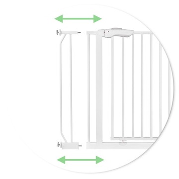 Barierka bramka zabezpieczająca biała Nukido 718000