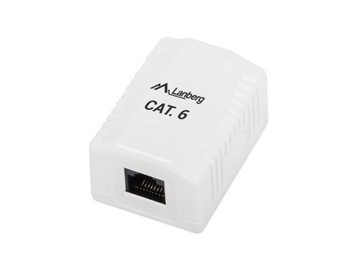 Gniazdo natynkowe RJ45 Lanberg 1 port, kat.6