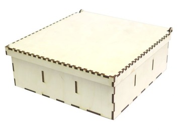 ЗАКРЫТАЯ КОРОБКА С ОТДЕЛЕНИЯМИ 21x21x7,5см EZ49