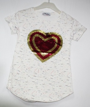 АТАБАЙ ТУНИКА СЕРДЦЕ волшебные пайетки 7-8 лет