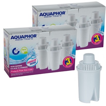 6 FILTR WODY AQUAPHOR B100-15 WKŁAD DO DAFI ZELMER