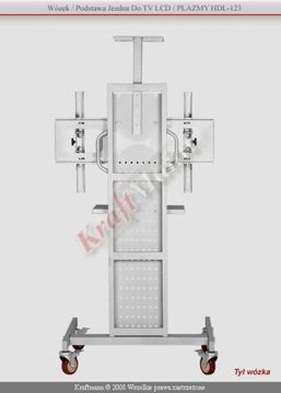 STOJAK STOLIK WOZEK 75KG DO TV LCD PLAZMY LED