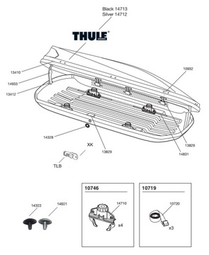 ПОДЪЕМНЫЙ ПРИВОД THULE BOX 14933