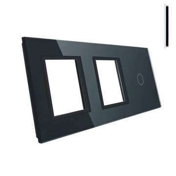 LIVOLO PANEL 3 MODUŁY 1+G+G DO WŁĄCZNIK I GNIAZD C