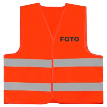 ПРЕДУПРЕЖДАЮЩАЯ ЖИЛЕТКА СО СВЕТООТРАЖАЮЩИМ ПРИНТОМ ФОТО 4XL