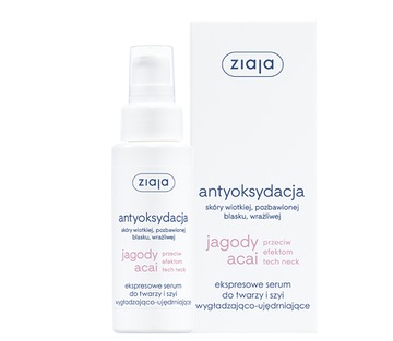 Ziaja acai ekspresowe serum do twarzy i szyi 50ml