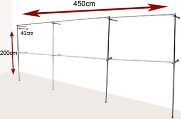 ПОЛКА ДЛЯ МАГАЗИНА 4,5x2м ВЕШАЛКА ДЛЯ ОДЕЖДЫ c1