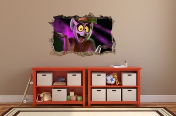 НАСТЕННЫЕ НАКЛЕЙКИ Отверстие KING JULIAN 66 100x65 см