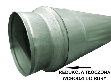 Redukcja ocynk fi 100 / 80 mm RPC-100-080