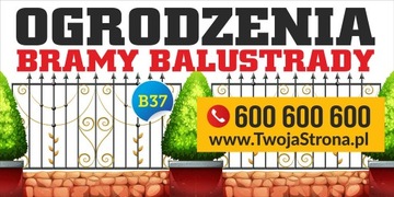 Baner Reklama - Usługi brukarskie 2,5x1,25m Szyld