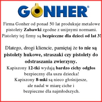 GONHER 132/6 - Karabin Gangsterski Al Capone, na kapiszony, metalowy