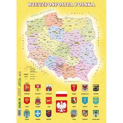 Plansza dydaktyczna Polska administracyjna
