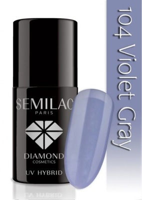 Lakier hybrydowy lakier kolorowy Semilac 104 violet gray 7 ml