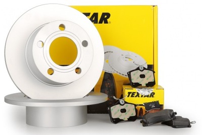 2× TEXTAR 92225103 DISC BRAKE + TEXTAR PADS BRAKE REAR CHEVROLET EPICA 2.0/2.0D/2.5 2006-2011 - milautoparts-fr.ukrlive.com