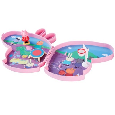 TM TOYS Świnka Peppa Walizka Zestaw Boisko 05806