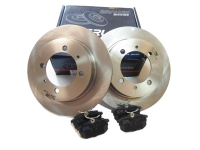 2× SRLINE S71-1130 DISC BRAKE + SRLINE S70-1058 SET PADS HAMULCOWYCH, BRAKES TARCZOWE - milautoparts-fr.ukrlive.com