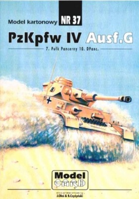 Model Card nr 37 PzKpfw IV Ausf.G