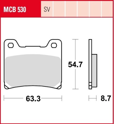 SABOTS DE FREIN DE FREIN TRW MCB530SV YAMAHA TZR125 RD500 - milautoparts-fr.ukrlive.com