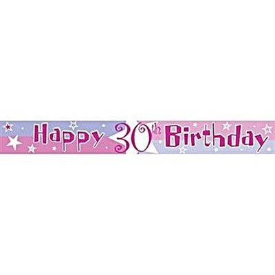 Baner Napis Girlanda na 30 Urodziny Happy Birthday Party 365cm
