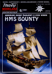 MM 6/2001 Okręt żaglowy z XVIII wieku HMS BOUNTY