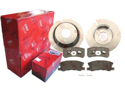 Тормозные диски + тормозные колодки trw задняя peugeot 4007 302mm фото №1