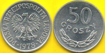POLSKA 50 groszy 1978 r.
