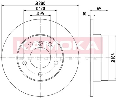 DISC BRAKE TYL.PELNA 1032606/KAO KAMOKA - milautoparts-fr.ukrlive.com