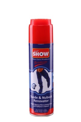 SHOW Farba pasta spray granatowa do zamszu nubuku butów 250ml granatowy