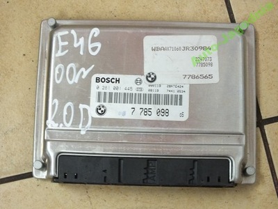 BMW E46 320 M47 CONTROL UNIT COMPUTER 7785098 0281001445 - milautoparts-fr.ukrlive.com