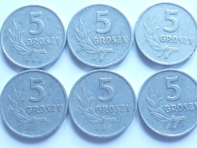 Moneta 5 gr groszy 1960 r