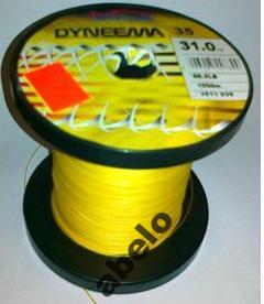 Plecionka Westline Dyneema - Żółta 0,25mm 19,8kg