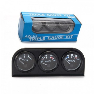 INDICATOR PRESSURE + TEMPERATURE OILS / WATER 3W1 - milautoparts-fr.ukrlive.com