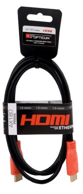 Kabel HDMI AX-180 1,8m v1.4 FULL HD 3D Ethernet