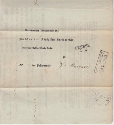 FL305 List Czersk 1859 rok